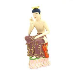 栗田仏像ブランド 菩薩 弥勒菩薩半跏像（総高20cm、幅6.5cm、奥行き8.5