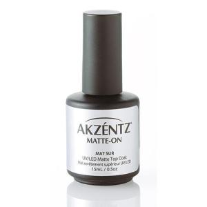 AKZENTZ アクセンツ UV/LED マットオン 15ml　マットトップジェルコート ソフトジェルタイプ｜siseil