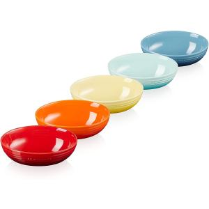 ル・クルーゼ(Le Creuset) ボウル オーバル・サービング・ボール 17cm レインボー5個 入り 【日本正規販売品】