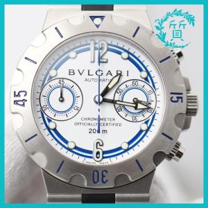 美品 BVLGARI ブルガリ 時計 スクーバ・クラブスワン ＳＣ３８ＮＳＷ 中古 送料無料｜sitinokura78