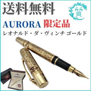 美品 アウロラ 万年筆 限定品 レオナルドダヴィンチ 箱付き AURORA 送料無料｜sitinokura78