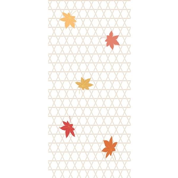 【丈長サイズ】おしゃれなデザイン障子紙　みやび　No.007（格子もみじ）　（しょうじ紙/柄/長尺/...