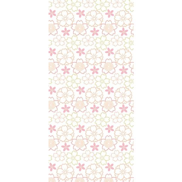 【丈長サイズ】おしゃれなデザイン障子紙　みやび　No.015（さくら）　（しょうじ紙/柄/長尺/オシ...