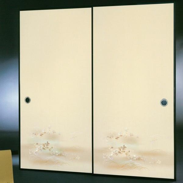 高級織物襖紙　伝統手加工襖絵　Ｎｏ．１７０　１枚物　（襖紙/ふすま紙/松/張替)