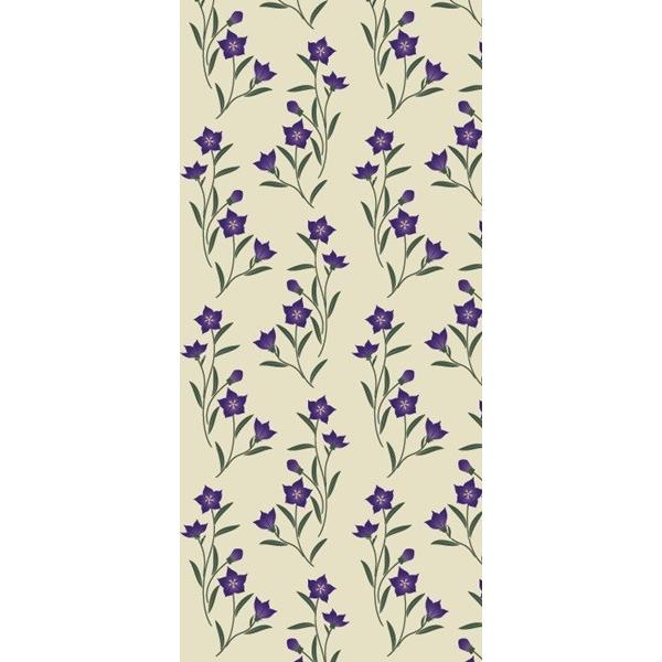 おしゃれなデザイン襖紙　桔梗柄　鳥の子和紙使用　（襖/ふすま紙/モダン/和紙/オシャレ/張替)