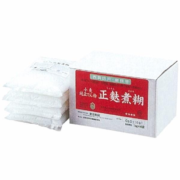 ふすま・障子用のり　正麩煮糊　１Kg×4個　（建具用でんぷん系接着剤/襖用・障子用糊/副資材/糊)