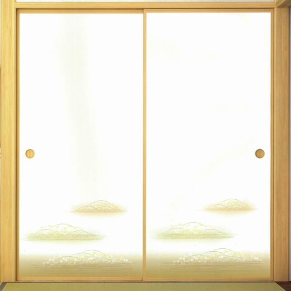 【1枚220円】【30枚特価】新鳥の子ふすま紙　山水No.4（襖紙/ふすま紙/モダン/和紙/格安/特...