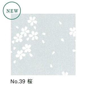 プラスチック障子紙　No.39　桜　930×1850mm　0.2mm厚　（しょうじ紙/障子/丈夫/破れない/柄/模様/おしゃれ）