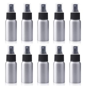スプレーボトル 小分けボトル噴霧器 遮光 10個セット アルミスプレー容器