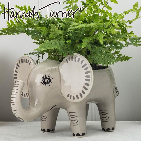 プランター Hannah Turner エレファント （ ハンナターナー 鉢植え プラントポット ミ...