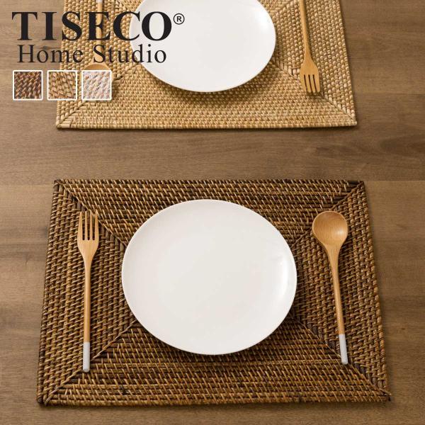 TISECO ティセコ RATTAN Placemat Rectangle ラタン プレイスマット ...