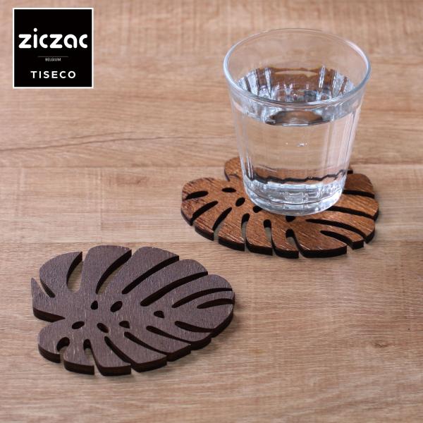 コースター 木製 TISECO ティセコ ZICZAC BIRCH Coaster Monstera...