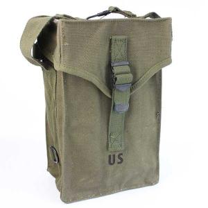40s 米軍 U.S.NAVY インディゴ デニム バラックバッグ☆ランドリー