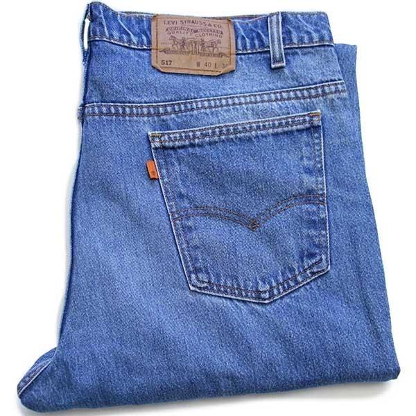 90s USA製 Levi&apos;sリーバイス 517 デニムパンツ w40 L30★39 ブーツカット ...