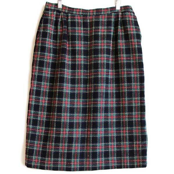 70s USA製 PENDLETONペンドルトン AUTHENTIC BLACK STEWART T...