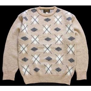90s USA製 MOUNTAIN LID WOOLENS 雪柄 ノルディック柄 アクリル×ウールニット セーター ピンク×ブラック XL★オールド 総柄 90s USA製 MOUNTAIN LID WOOLENS 雪柄 ノルディック柄 アクリル×ウール
