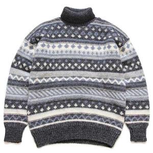 Kerry Traditions ロールネック ケーブル編み ウールニット セーター