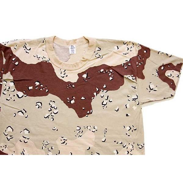 デッドストック★80s USA製 TeeSwing チョコチップ デザートカモ 染み込みプリント T...
