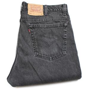 90s USA製 Levi'sリーバイス 505 ブラック デニムパンツ w42 L30★SDP2344 オールド ジーンズ ストレート オーバーサイズ ビッグサイズ｜sixpacjoe