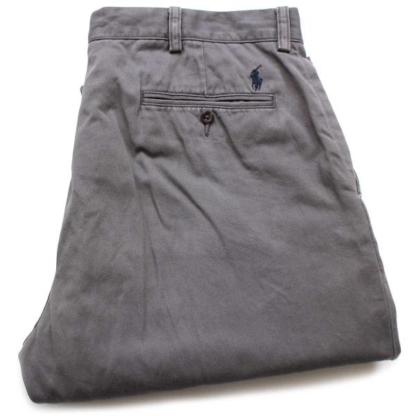 00s ポロ ラルフローレン PRESTON PANT コットン チノパン グレー w36 L30★...