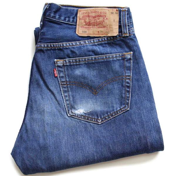 00s ポーランド製 Levi&apos;sリーバイス 501 デニムパンツ w34★114 ユーロ ヨーロッ...