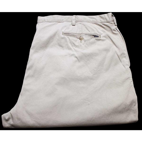 00s ポロ ラルフローレン CLASSIC FIT ツータック コットン チノパン グレーベージュ...