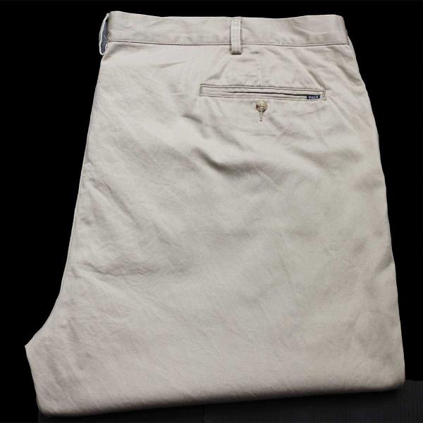 00s ポロ ラルフローレン CLASSIC FIT コットン チノパン グレーベージュ w50B ...