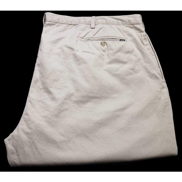 00s ポロ ラルフローレン CLASSIC FIT ツータック コットン チノパン ベージュ w5...