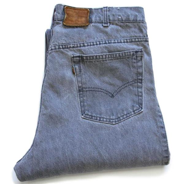 80s USA製 Levi'sリーバイス 840 先染め ブラック デニムパンツ フェード w36 ...