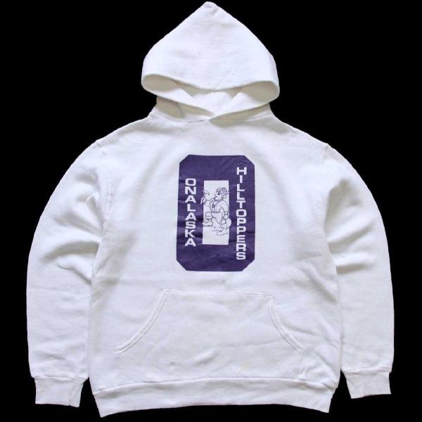 80s USA製 RUSSELLラッセル HILLTOPPERS ONALASKA スウェットパーカ...