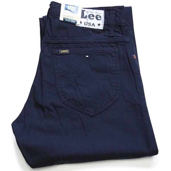 デッドストック★80s Leeリー RANGER ZIP コットンポプリン パンツ 紺 31-34★...