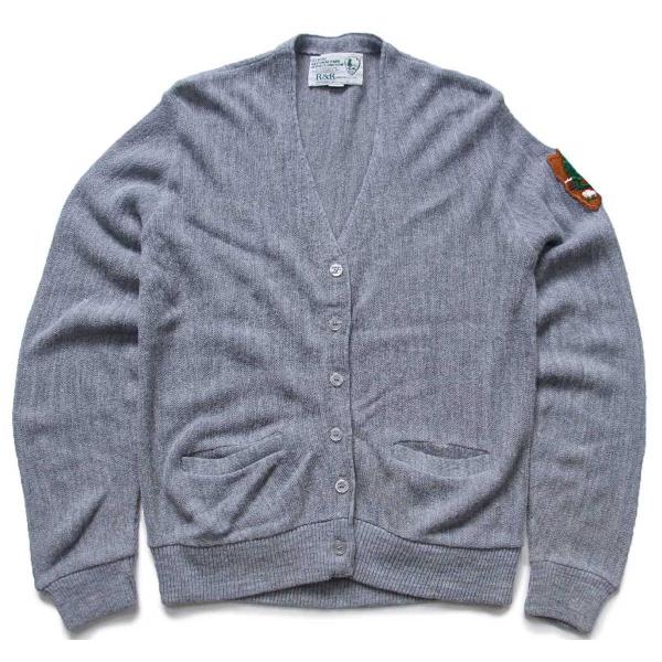 80s USA製 R&amp;R NATIONAL PARK SERVICE パッチ付き パール編み アクリ...