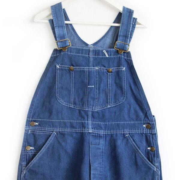 80s Sears デニム オーバーオール w38★オールド ビンテージ ワーク ペインター パンツ...