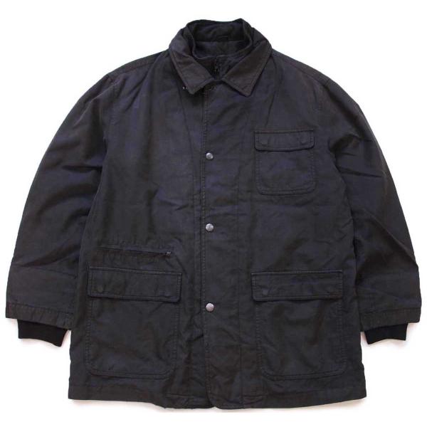 イタリア製 Fay コットン混 フィールドコート 黒 フェード★ジャケット ユーロ オールド ファイ...