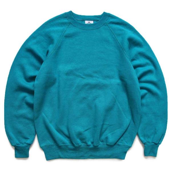 80s USA製 Leeリー 無地 スウェット エメラルドグリーン L★ブランク オールド ビンテー...