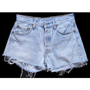 90s USA製 Levi'sリーバイス 501 カットオフ デニム ショートパンツ W30★ショーツ ホットパンツ オールド ビンテージ ジーンズ ボロ
