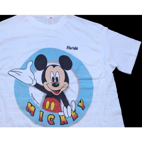 90s USA製 Disneyディズニー MICKEY ミッキー マウス Florida Tシャツ ...