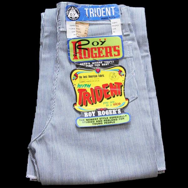 デッドストック★70s Roy ROGER'S ピンストライプ フレア パンツ W27★ベルボトム ...