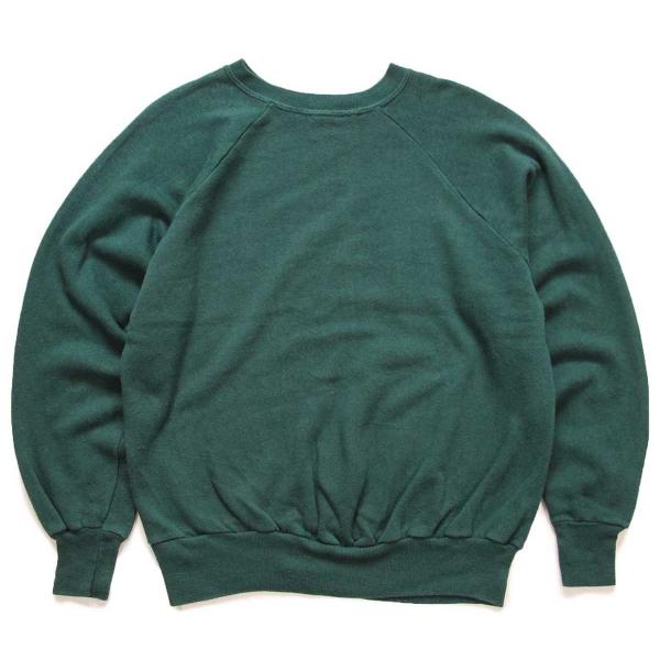 80s USA製 Wranglerラングラー 無地 スウェット 緑 L★ブランク オールド ビンテー...