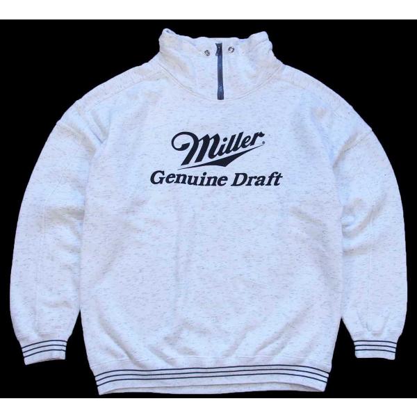 80s Swingster Miller Genuine Draft ハイネック リブライン スウェ...