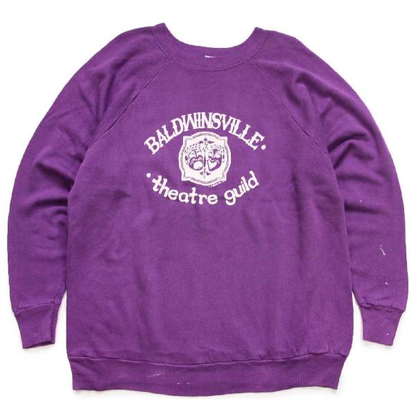 80s USA製 BALDWINSVILLE theatre guild ツーフェイス ひび割れプリ...
