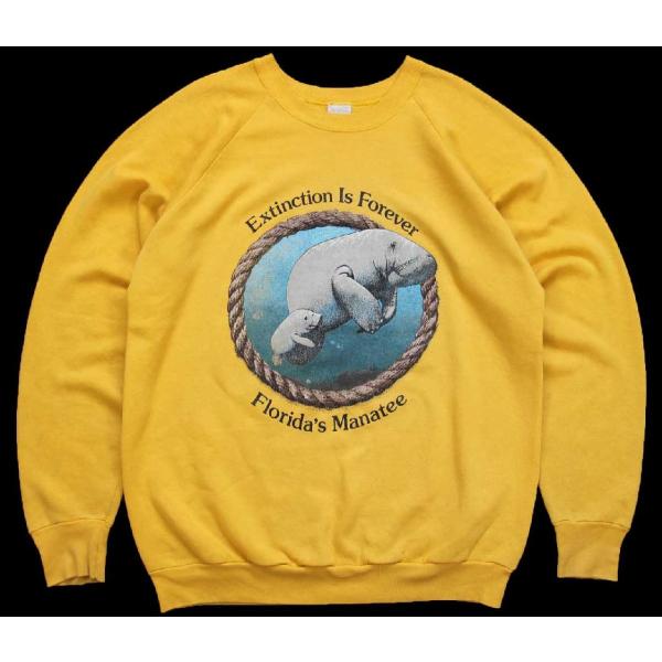 80s USA製 Extinction Is Forever Florida's Manatee マ...