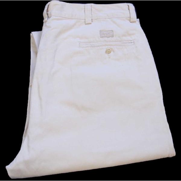 90s メキシコ製 ポロ ラルフローレン PHILIP PANT コットン チノパン アイボリー W...