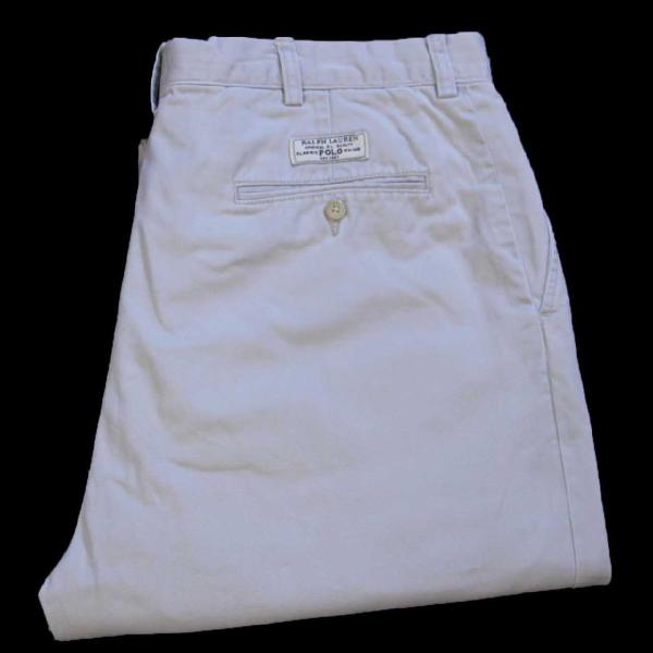 00s ポロ ラルフローレン PROSPECT PANT コットン チノパン ライトベージュ W36...
