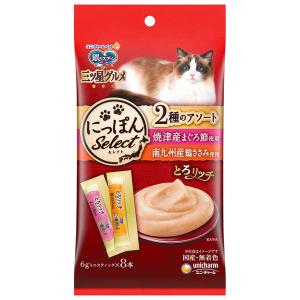 銀のスプーン 三ツ星グルメおやつ ２種のアソート とろ〜りまぐろ入り＆鶏ささみ入り 6g×8本｜sixpetdogs