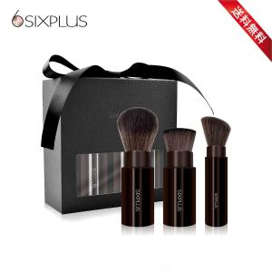 SIXPLUS 携帯用メイクブラシ3本セットCHIC シリーズ 新品発売