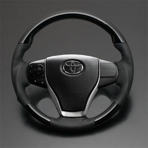 黒木目×グレーレザー)車種専用 ウッド コンビ ステアリング ノア