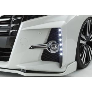 30系アルファード Sグレード 純正バンパー用LEDデイライトキット FRP未