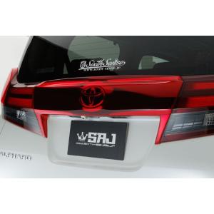 30ヴェルファイア シックスセンスリアゲートウイング ブラックカーボン調 426 30ヴェルファイア前期 リアゲートウイング ブラックカーボン調