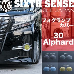 30系アルファード前期専用 フォグランプカバー イエロー ブルー